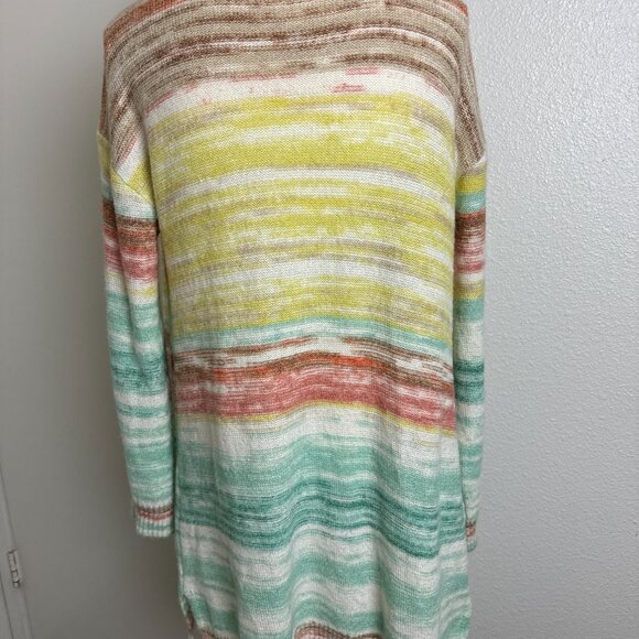 Soft Surroundings Open Cardigan Sweater Pockets Multicolor Size XS - S - Picture 8 of 11